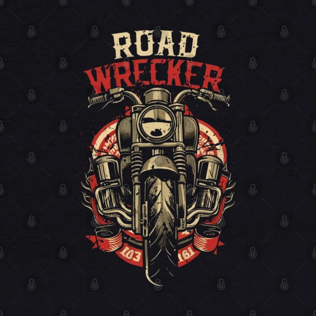 Road Wrecker Biker Design by masksutopia